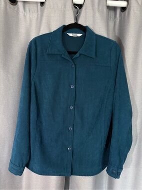 Vintage ALIA Teal Button Up
